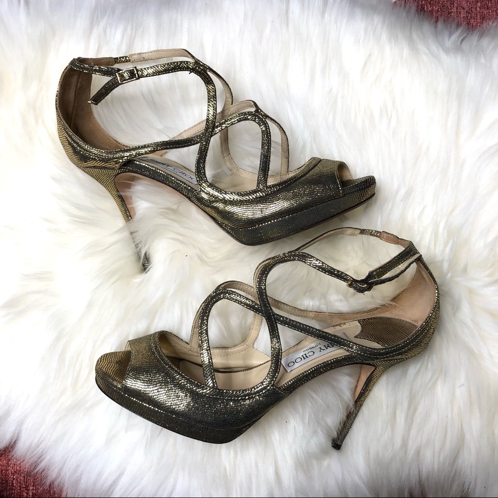 Jimmy Choo | Lang 100 Sandal Light Bronze 38.5